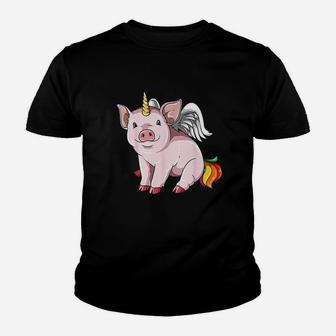 Piggycorn Pig Unicorn Pig Lovers Youth T-shirt | Crazezy