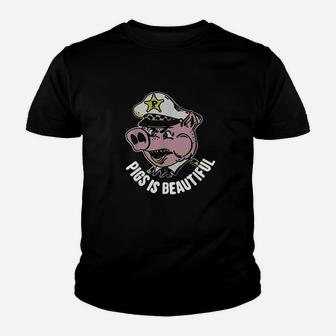 Pigs Is Beautiful Pig Youth T-shirt | Crazezy