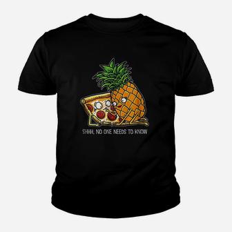 Pineapple Pizza Funny Pepperoni Pizzas Youth T-shirt | Crazezy