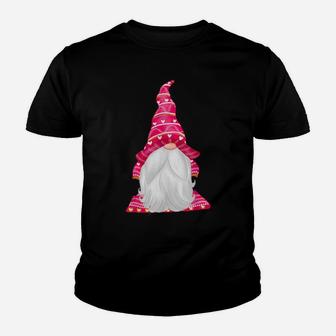 Pink Gnome Valentines Day Matching Couples Youth T-shirt - Monsterry