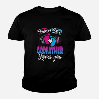 Pink Or Blue Godfather Loves You Youth T-shirt | Crazezy