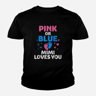 Pink Or Blue Mimi Loves You Youth T-shirt | Crazezy CA