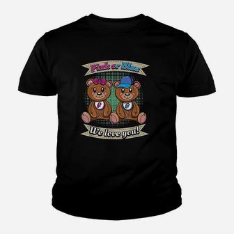 Pink Or Blue We Love You Youth T-shirt | Crazezy UK