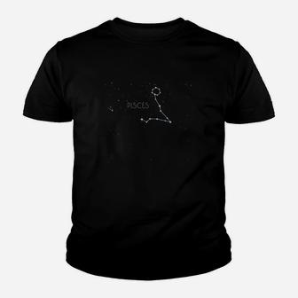 Pisces Zodiac Sign Constellation Astrology Horoscope Gift Youth T-shirt | Crazezy UK