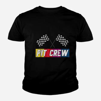 Pit Crew For Hosting Race Car Parties Parents Pit Youth T-shirt - Thegiftio UK