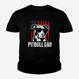 Pitbull Dad American Pit Bull Dog Youth T-shirt | Crazezy DE