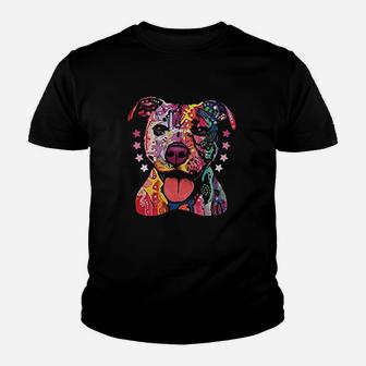 Pitbull Dog Animal Lover Youth T-shirt | Crazezy