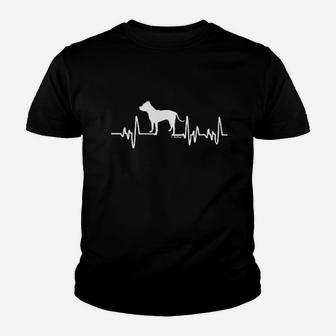 Pitbull Gifts Dog Lover Heartbeat Youth T-shirt | Crazezy CA
