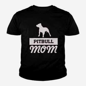 Pitbull Mom Youth T-shirt | Crazezy CA