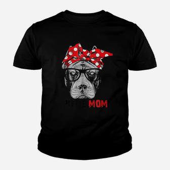 Pittie Mom And Pitbull Dog Lovers Youth T-shirt | Crazezy