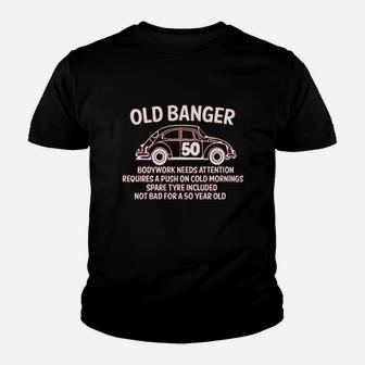 Pixelated Jetstream Old Banger 50 Years Old Youth T-shirt | Crazezy UK