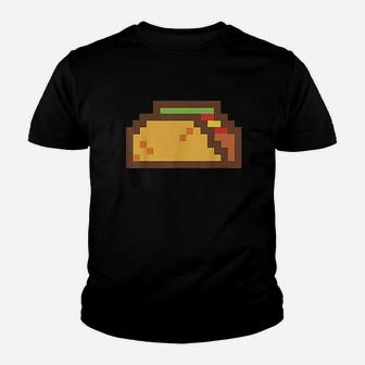 Pixelated Taco Funny Cinco De Mayo Gamer Gift Retro Youth T-shirt | Crazezy AU