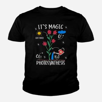 Plant Lover Flowers Magic Photosynthesis Pun Funny Gardener Youth T-shirt | Crazezy CA