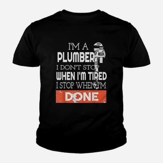 Plumber Tools Youth T-shirt | Crazezy DE