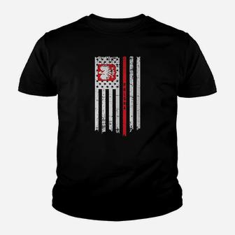 Poland Usa Polish American Flag Youth T-shirt | Crazezy
