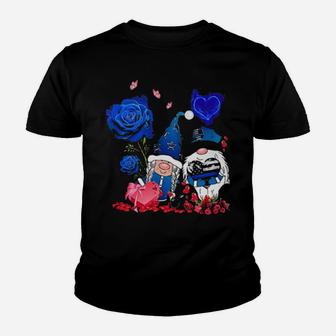 Police Couple Gnome Valentine Youth T-shirt - Monsterry