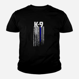 Police Officer Usa Flag Youth T-shirt | Crazezy CA