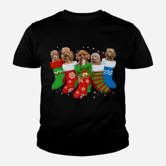 Poodle Christmas Sweater Poodle Dog Cute Socks Xmas Gift Sweatshirt Youth T-shirt | Crazezy