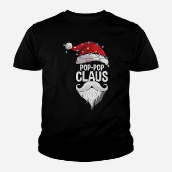 Pop Pop Claus Christmas Family Group Matching Pajama Gift Sweatshirt Youth T-shirt | Crazezy