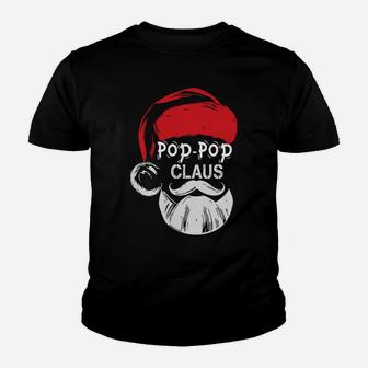Pop-Pop Claus - Christmas Grandpa Gift Youth T-shirt | Crazezy AU
