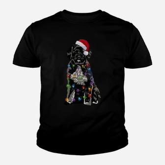 Portuguese Water Dog Christmas Lights Xmas Dog Lover Sweatshirt Youth T-shirt | Crazezy CA