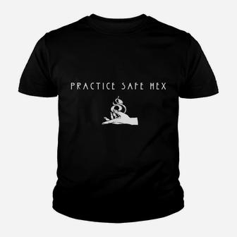 Practice Safe Hex Youth T-shirt | Crazezy