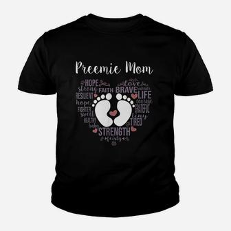 Preemie Mom Preemie Or Nicu Mommy Youth T-shirt - Thegiftio UK