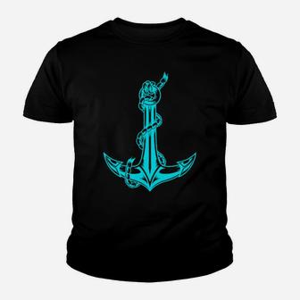 Preppy Nautical Boat Anchor With Chain Vintage Distressed Youth T-shirt - Monsterry DE
