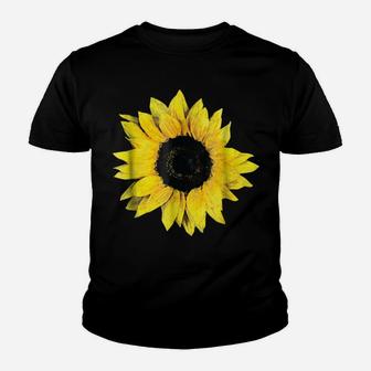 Pretty Oversize Flower Floral Sunflower Graphic Youth T-shirt | Crazezy