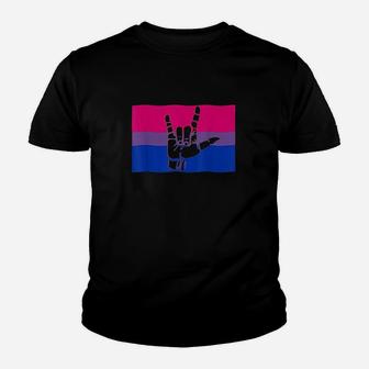 Pride Flag And Love Sign Youth T-shirt | Crazezy DE