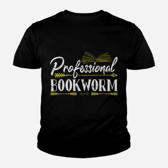Professional Bookworm Funny Birthday Christmas Gifts Readers Sweatshirt Youth T-shirt | Crazezy UK