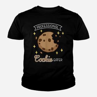 Professional Cookie Eater, Funny Cookie Lover, Baking Youth T-shirt | Crazezy