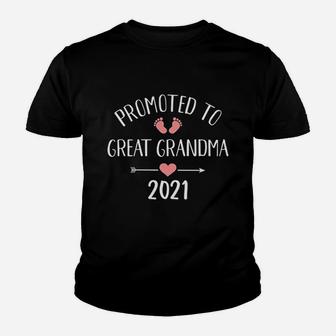 Promoted To Great Grandma Youth T-shirt | Crazezy UK