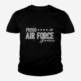 Proud Air Force Grandma Youth T-shirt | Crazezy