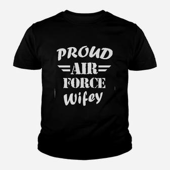 Proud Air Force Wifey Women Veteran Wife Pride Patriot Heroic Youth T-shirt | Crazezy AU
