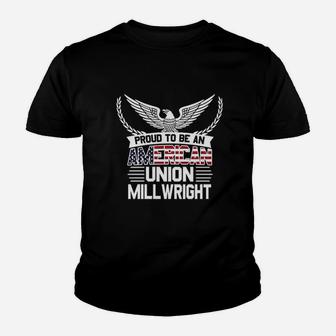 Proud American Union Millwright Youth T-shirt - Thegiftio UK