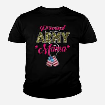 Proud Army Mama Shirt - Military Family Shirts Mother Gifts Youth T-shirt | Crazezy
