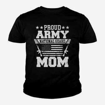 Proud Army National Guard Mom US Military Mommy Gift Youth T-shirt | Crazezy