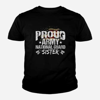 Proud Army National Guard Sister Youth T-shirt | Crazezy AU