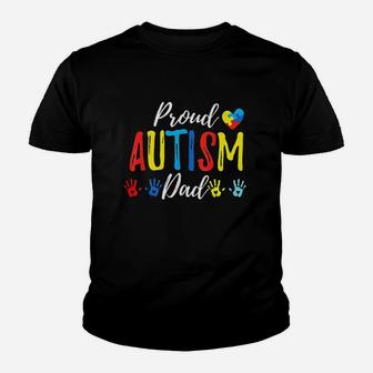 Proud Dad Awareness Family Matching Youth T-shirt | Crazezy