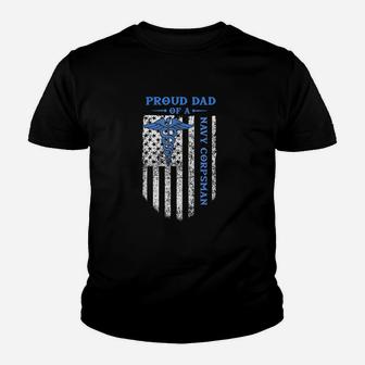 Proud Dad Of A Navy Corpsman Youth T-shirt | Crazezy
