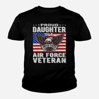 Proud Daughter Of A Us Air Force Veteran Patriotic Military Youth T-shirt | Crazezy AU