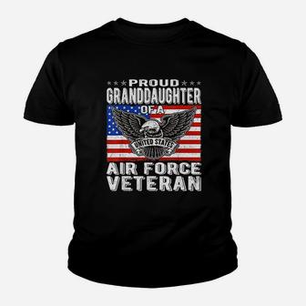 Proud Granddaughter Of A Us Air Force Veteran Youth T-shirt | Crazezy AU