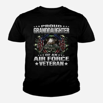Proud Granddaughter Of An Air Force Veteran Vet's Family Youth T-shirt | Crazezy