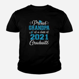 Proud Grandpa Of A Class Of 2021 Graduate Senior 21 Youth T-shirt - Thegiftio UK
