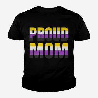 Proud Mom Nonbinary Pride Non Binary Lgbt Unisex Womens Youth T-shirt | Crazezy DE