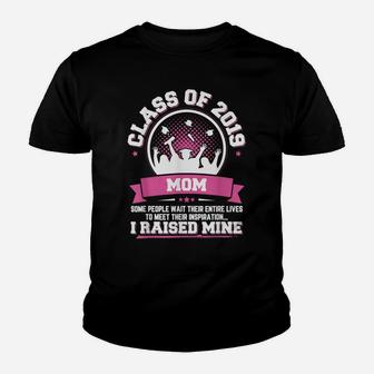 Proud Mom Of A Class Of 2019 Graduate Tshirt Graduation Gift Youth T-shirt | Crazezy