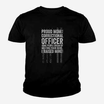 Proud Mom Of A Correctional Officer Corrections Youth T-shirt | Crazezy AU