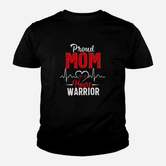 Proud Mom Of A Heart Warrior Youth T-shirt | Crazezy