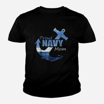 Proud Navy Mom Best Mother Gift For Coming Home Youth T-shirt | Crazezy UK